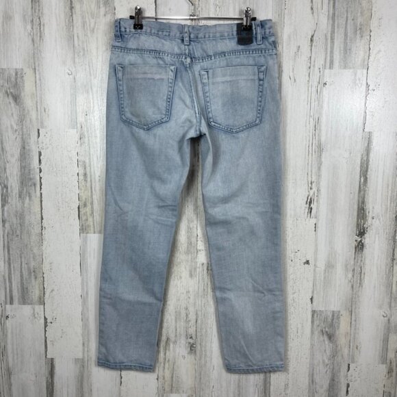 One Teaspoon Anthropologie denim jeans distressed wrecked boyfriend blue size 27 - Picture 9 of 10
